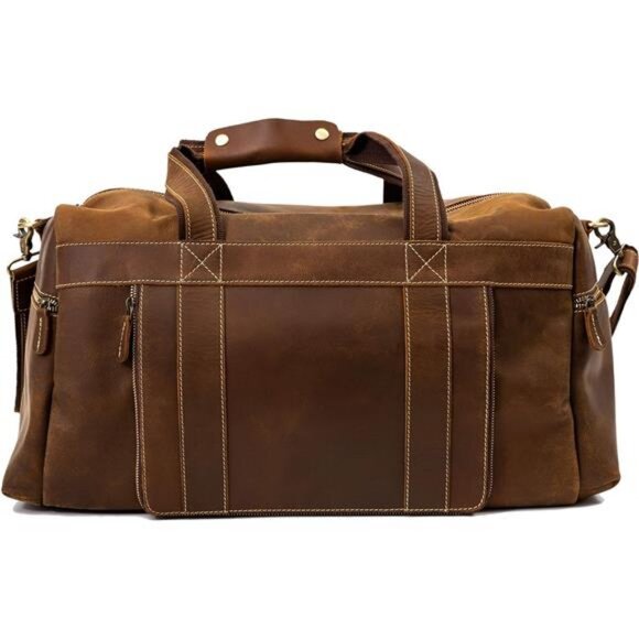 Buffalo Leather Duffle Bag For Men/Women 21 Genuine Leather Travel